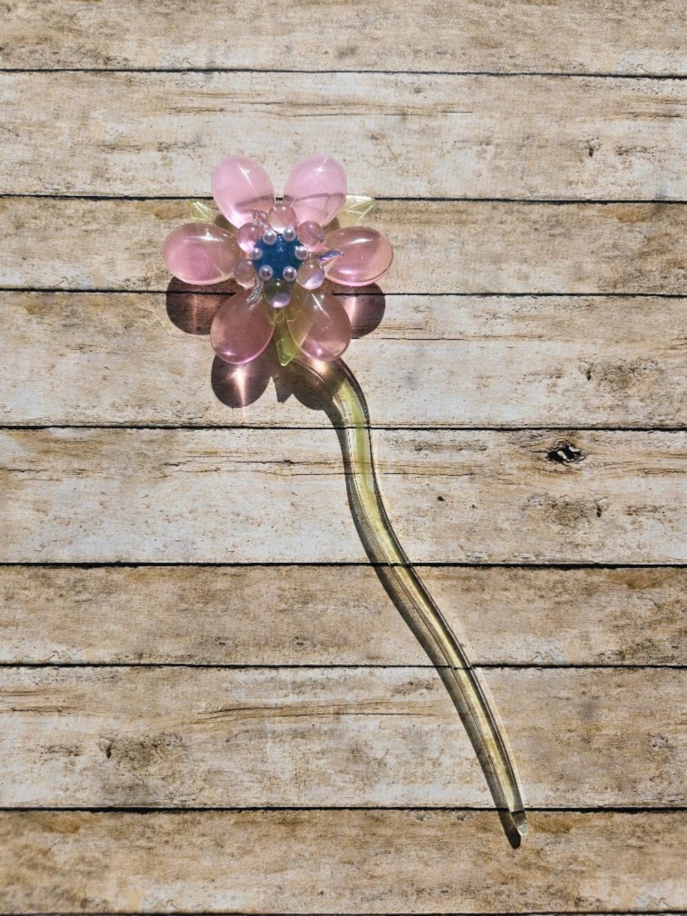 Handcrafted Flower Hair Stick With Petals